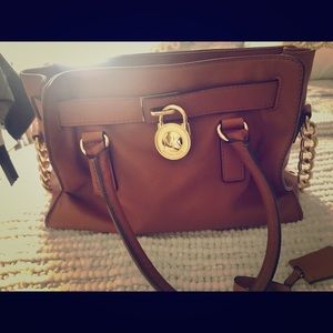 MK Brown Leather Bag